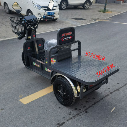 高速电动三轮车长跑电瓶代步车家用农用货车载重王拉货牛马大力神