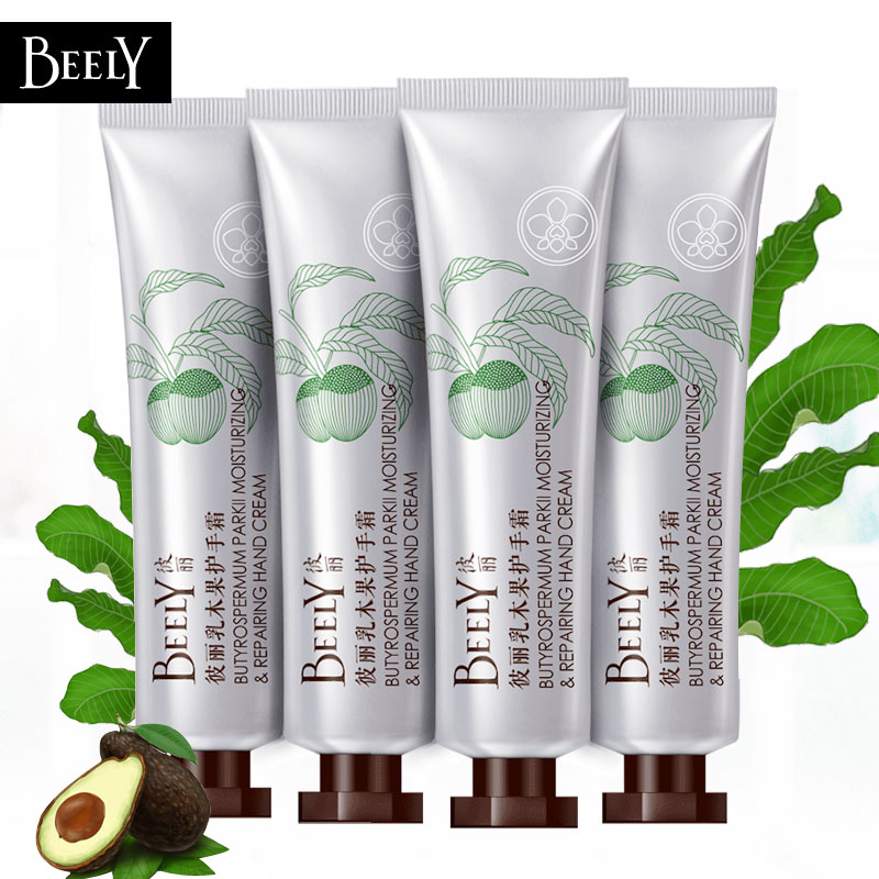 彼丽BEELY乳木果护手霜40gx4支 滋润补水保湿防干裂细纹修护粗糙