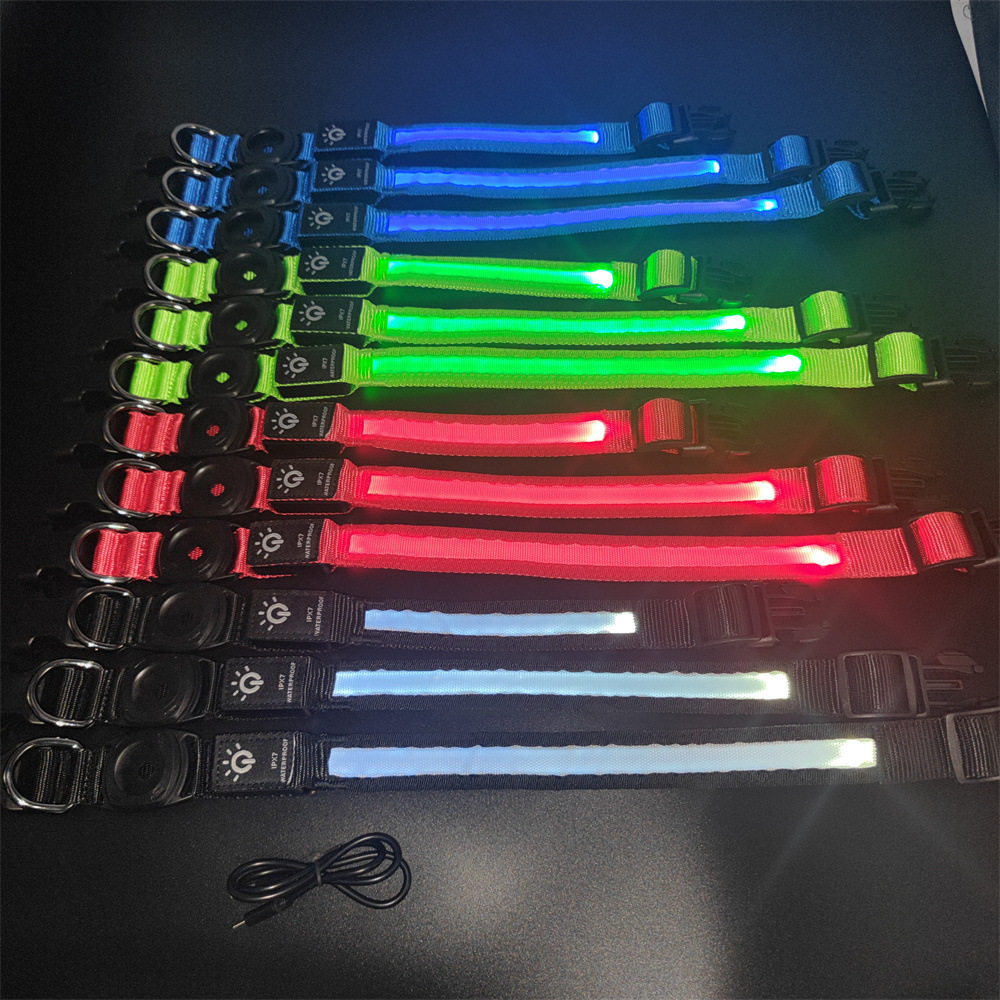 现货新款带AirTag 定位保护套防丢失宠物防水发光项圈type-c充电,宠物/宠物食品及用品,发饰/头饰,淘宝优惠券,粉丝福利购,淘宝优惠卷