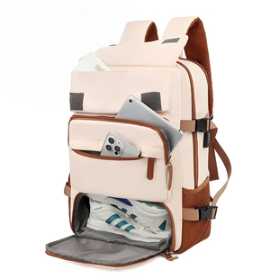 新款旅行双肩背包大容量可扩容设计轻便行李包大学生书包通勤背包