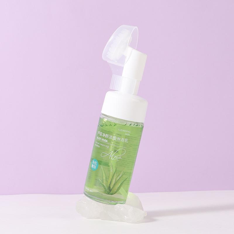 熙美诚品芦荟净颜洁面泡泡乳洗面奶补水清洁闻温和不刺激水润舒适
