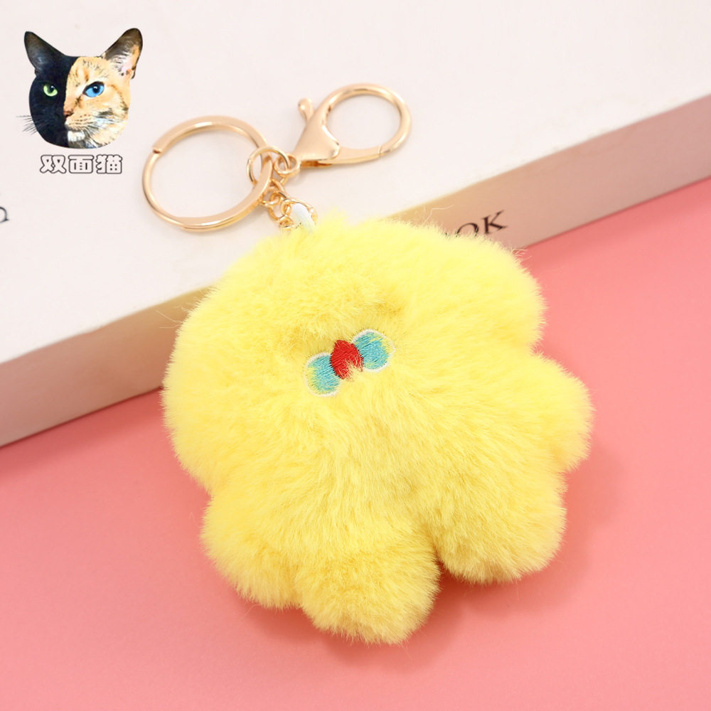 可爱ins风粉笨笨毛绒公仔包包挂件礼品钥匙扣女 学生书包服饰配件