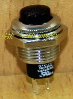 R13-502 MA金属常开黑色按钮开关台湾新进SCI单路无锁按通复位