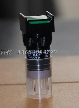 P16LAS2-1AB台湾进联正方形绿色带锁按钮开关单路常开常闭DECA