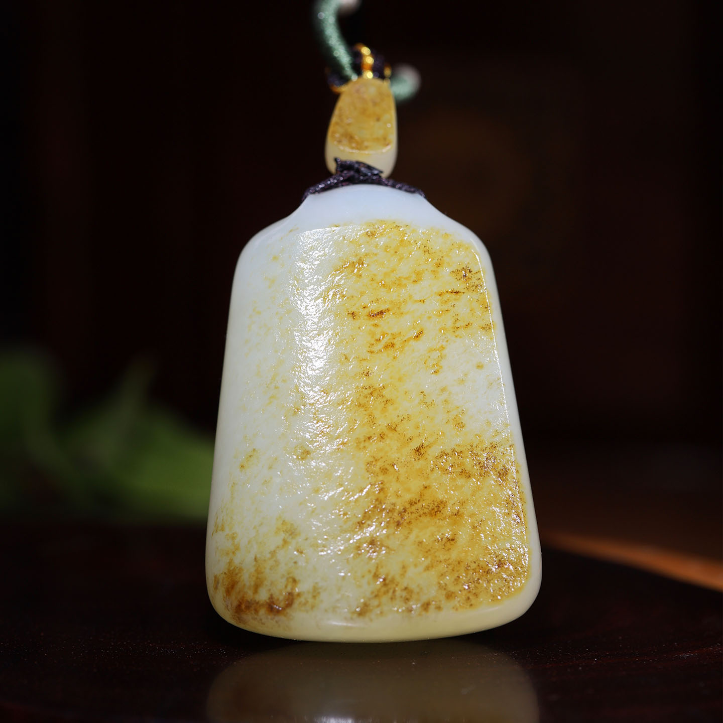 玉秀新疆和田玉平安无事牌吊坠男女挂件苏工籽料羊脂玉定制带证书