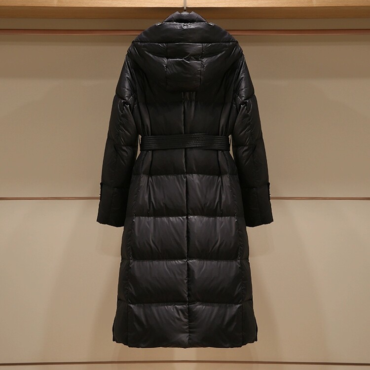Puella冬季新款韩版休闲连帽收腰保暖羽绒服品牌撤柜24冬外套女