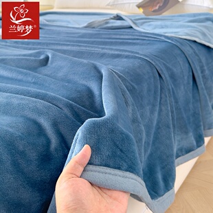 冬季牛奶绒床单单件双面加绒加厚珊瑚绒法兰绒毛毯铺床学生宿舍