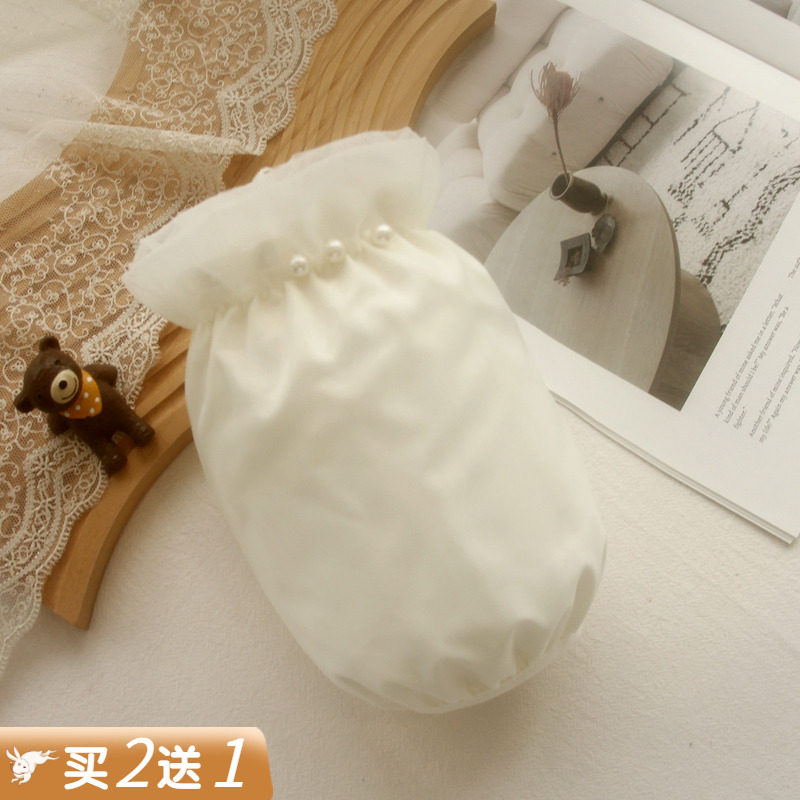 小香风纯色袖套女士羽绒服专用防污护袖2025新款办公工作套袖白色,家庭/个人清洁工具,袖套,淘宝优惠券,粉丝福利购,淘宝优惠卷