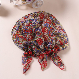 透气薄款桑蚕丝真丝三角帽防油烟护发睡帽 韩版夏季春秋月子帽