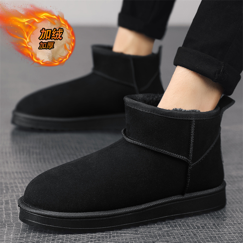冬季雪地靴马丁靴加绒保暖面包鞋