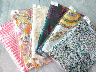 高端真丝布料零布头大块花色顺纡乔桑蚕丝面料服装丝巾连衣裙布头