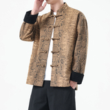 春季风男装新中式夹克复古唐装汉服蟒纹外套A118-A8821P120，男装夹克，电商A118