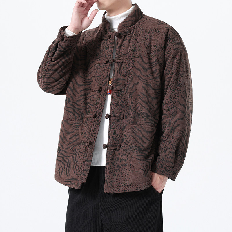 冬季风新中式唐装男装棉衣复古大码保暖外套A118-MY6611P145,男装棉衣,电商A118