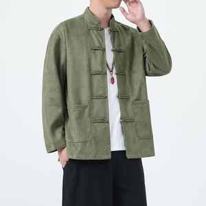 秋冬风唐装汉服复古立领中山装大码夹克外套男A118-A8836P115图片