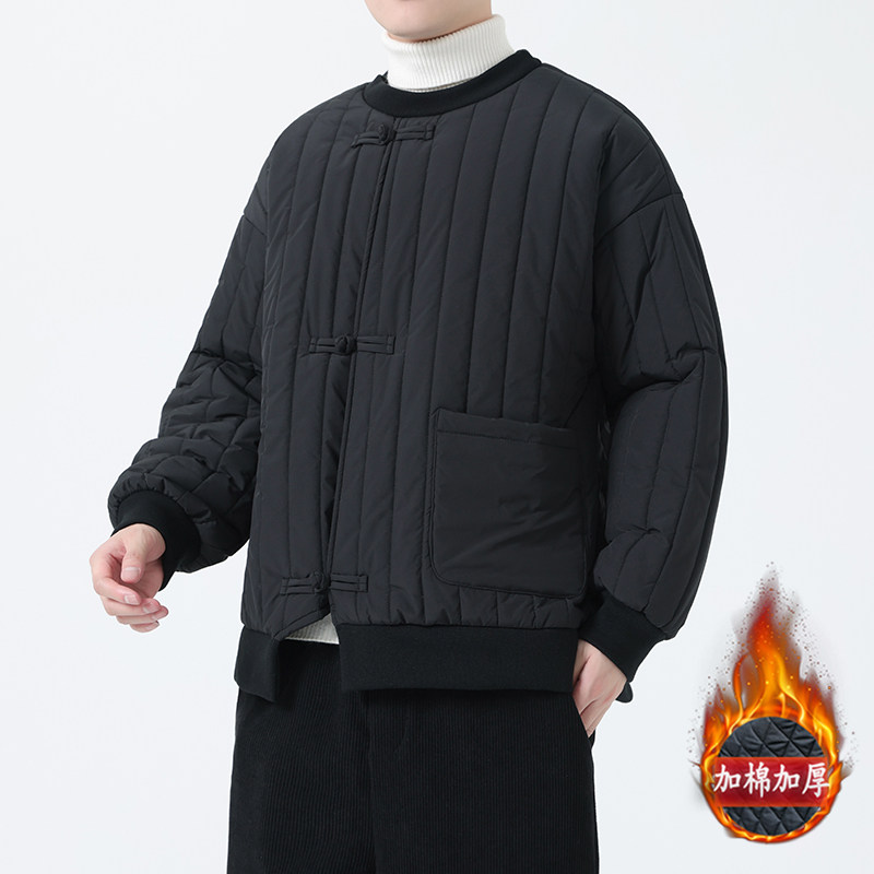 冬季风男装棉衣加厚套头卫衣唐装保暖复古外套MY2036-P135,男装棉衣,电商A118