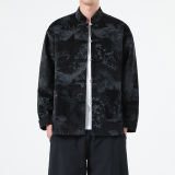 春季风男装新中式夹克印花复古唐装汉服外套A118-A8823P120，男装夹克，电商A118