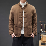 冬季风男装唐装棉衣中式复古盘扣青年棉袄外套A118-MY010P135，男装棉衣，电商A118