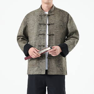 2025秋季风男装夹克复古唐装青年汉服中式外套A118-A8821P120图片