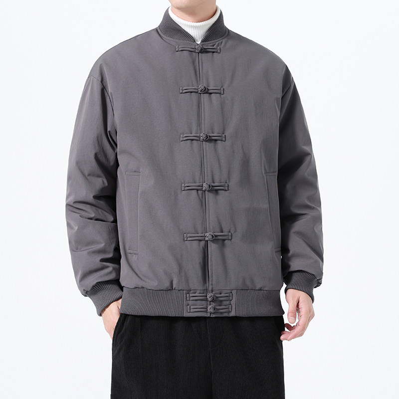 90%白鸭绒冬季风唐装男士复古羽绒服保暖外套A118-YR206P245,男装羽绒服,电商A118