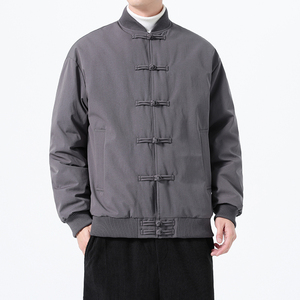 90%白鸭绒冬季风唐装男士复古羽绒服保暖外套A118-YR206P245图片