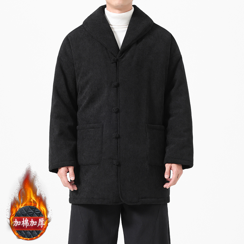 2025冬季风唐装盘扣大码加厚棉衣男A118-MY6608P175抖音控298，男装棉衣，电商A118