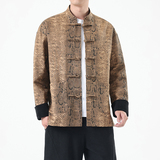 春季风男装新中式夹克复古唐装汉服蟒纹外套A118-A8821P120，男装夹克，电商A118