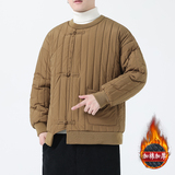 冬季风棉衣圆领套头加厚卫衣唐装条纹保暖外套MY2036-P135，男装棉衣，电商A118