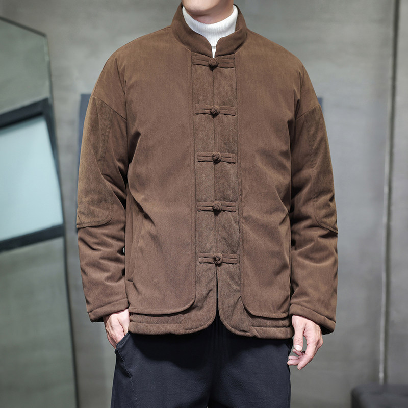 2025冬季风唐装棉衣保暖加厚外套男A118-MY6603P165抖音控268,男装棉衣,电商A118
