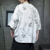 2025夏季风冰丝短袖唐装复古中式半袖汉服男A118-T501P60控78，男装T恤，电商A118