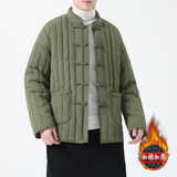 2025冬季风棉衣唐装外套条纹加厚保暖大码袄子男MY2301-P115，男装棉衣，电商A118