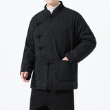 2025冬季风唐装棉衣灯芯绒大码加厚棉袄男A118-MY6615P165，男装棉衣，电商A118