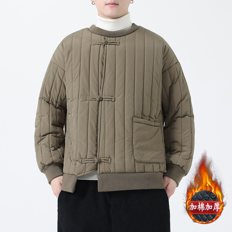 冬季风棉衣男装套头复古加厚卫衣唐装保暖外套MY2036-P135图片