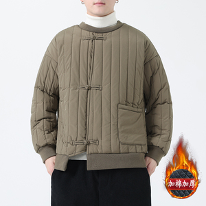 冬季风棉衣男装套头复古加厚卫衣唐装保暖外套MY2036-P135图片