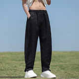 风春夏新中式宽松盘扣束脚长裤大码休闲裤男A118-K110P75，男装休闲裤，电商A118