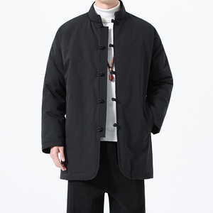 90%白鸭绒冬季风中式大码唐装男士复古羽绒服A118-YR207P285图片