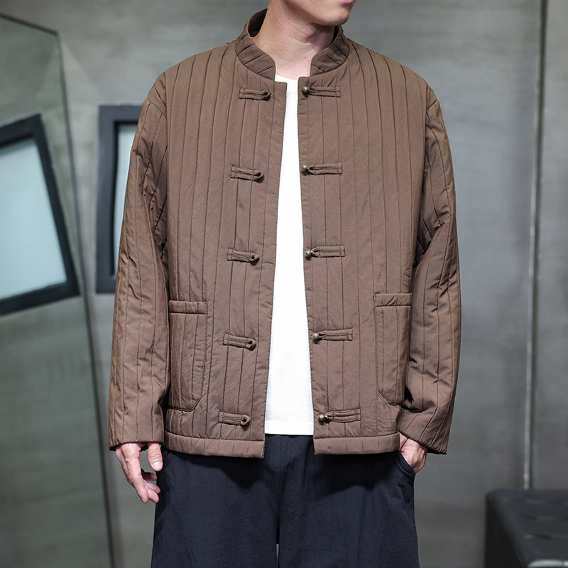 秋季风复古男装夹克唐装汉服中式条纹青年外套A118-A8812P115,男装夹克,电商A118