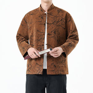 春季风男装外套新中式提花复古唐装汉服夹克A118-A8818P120图片