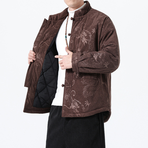 冬季风唐装棉衣新中式复古加厚保暖男士外套A118-MY6612P145，男装棉衣，电商A118