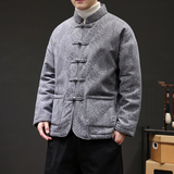 冬季风棉衣唐装中式复古保暖加厚提花外套男A118-MY6601P135，男装棉衣，电商A118