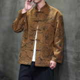 春季风新中式唐装汉服复古提花夹克外套大码男A118-A8818P120，男装夹克，电商A118