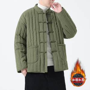 2025冬季风棉衣唐装外套条纹加厚保暖大码袄子男MY2301-P115图片