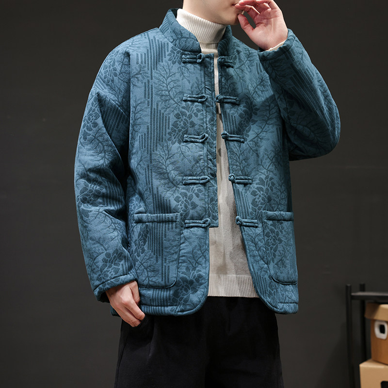 2025冬季风棉衣大码唐装中式复古保暖外套男A118-MY6601P135,男装棉衣,电商A118