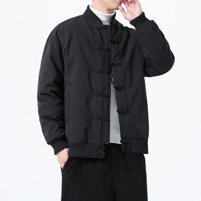 90%白鸭绒冬季风唐装男士复古保暖羽绒服外套A118-YR206P245,男装羽绒服,电商A118