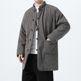 冬季风唐装灯芯绒棉衣保暖大码男士立领外套A118-MY6609P165，男装棉衣，电商A118