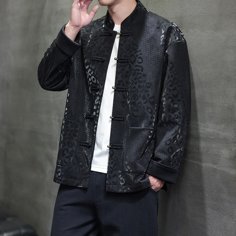 2025春季风新中式夹克唐装汉服大码青年外套男A118-A8816P120,男装夹克,电商A118