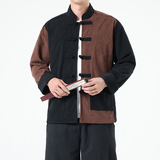 秋季风男装夹克唐装汉服中式复古拼接大码外套A118-A8825P115，男装夹克，电商A118