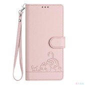Air斜挎保护套电话壳 猫咪粉适用IPhone17 11promax Plus苹果翻盖手机壳长挂绳Mini