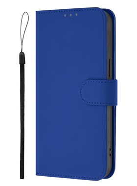 蓝色适用GalaxyS25/S24/S23/S22/S21 Ultra/Plus+/FE 5G三星翻盖手机壳S20/S10 4G皮套防摔保护套电话壳