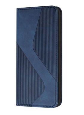 纯色蓝适用Galaxy A11/A21/A31/A41/A51三星翻盖手机壳A71 4G/5G皮套防摔保护套男女电话壳