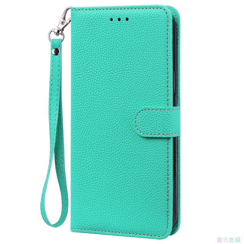 荔枝浅青适用Galaxy A10/A20/A30/A50 S三星翻盖手机壳A70/A70S 皮套防摔保护套电话壳